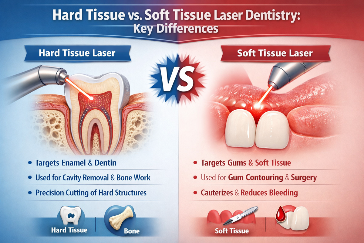 Hard Tissue vs. Soft Tissue Laser Dentistry