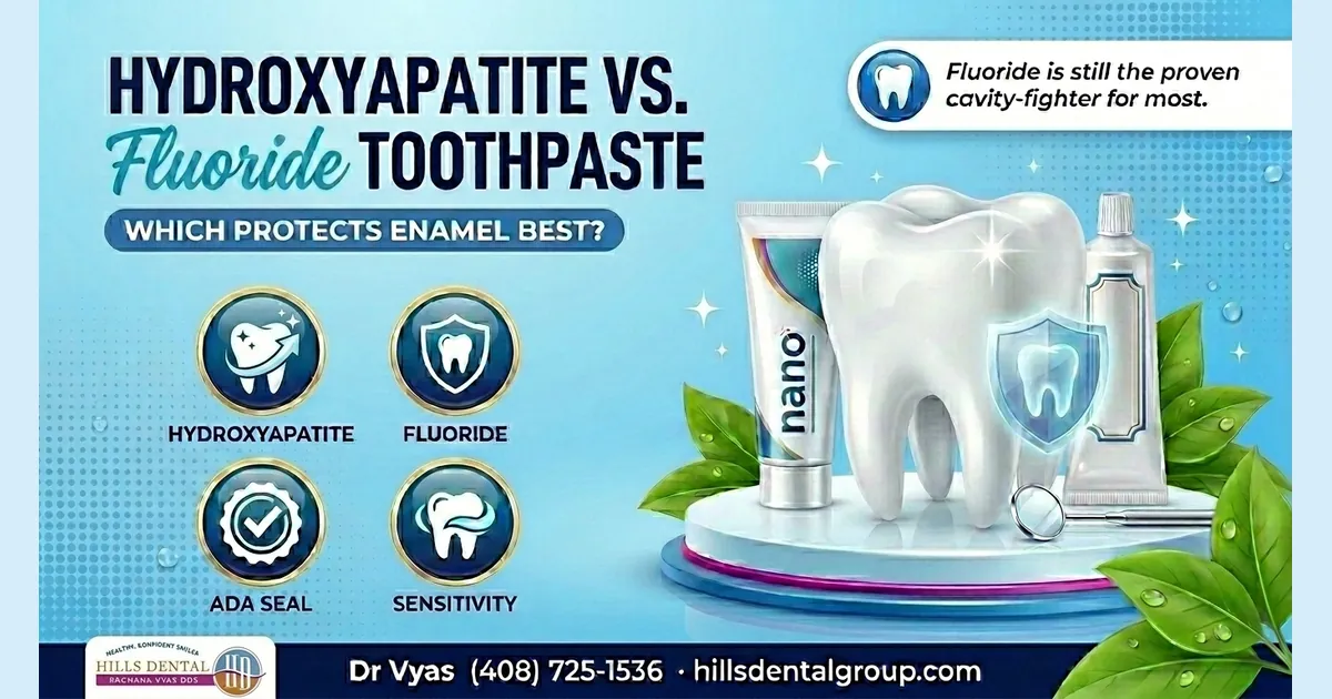 Hydroxyapatite vs. Fluoride Toothpaste: What the &ldquo;Fluoride-Free&rdquo; Trend Gets Right (and Wrong)