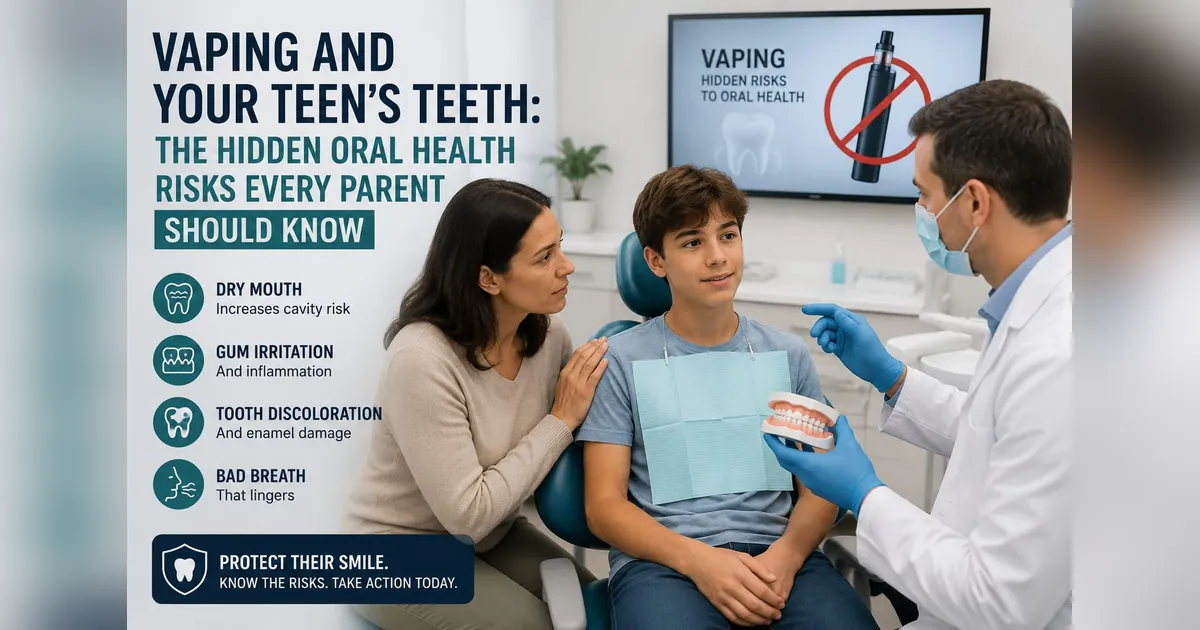 Vaping and Your Teen&rsquo;s Teeth: The Hidden Oral Health Risks Every Parent Should Know